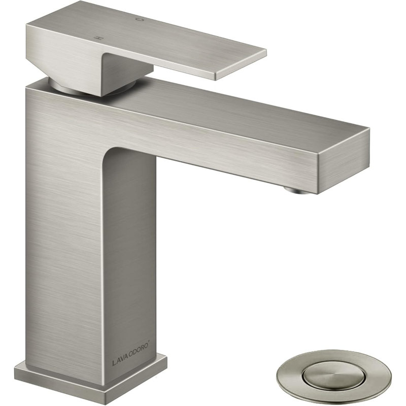 Vessel Sink Faucet, Single Hole Bowl Sink Faucet Tall Bathroom Faucet Single Handle With Pop Up Drain Assembly