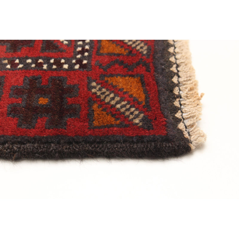 Tapis noir Teimani 3 pi 6 po x 6 pi 3 po