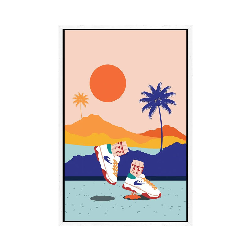 California Bounce - Print on Canvas, White Framed, 66.04 cm H x 45.72 cm W