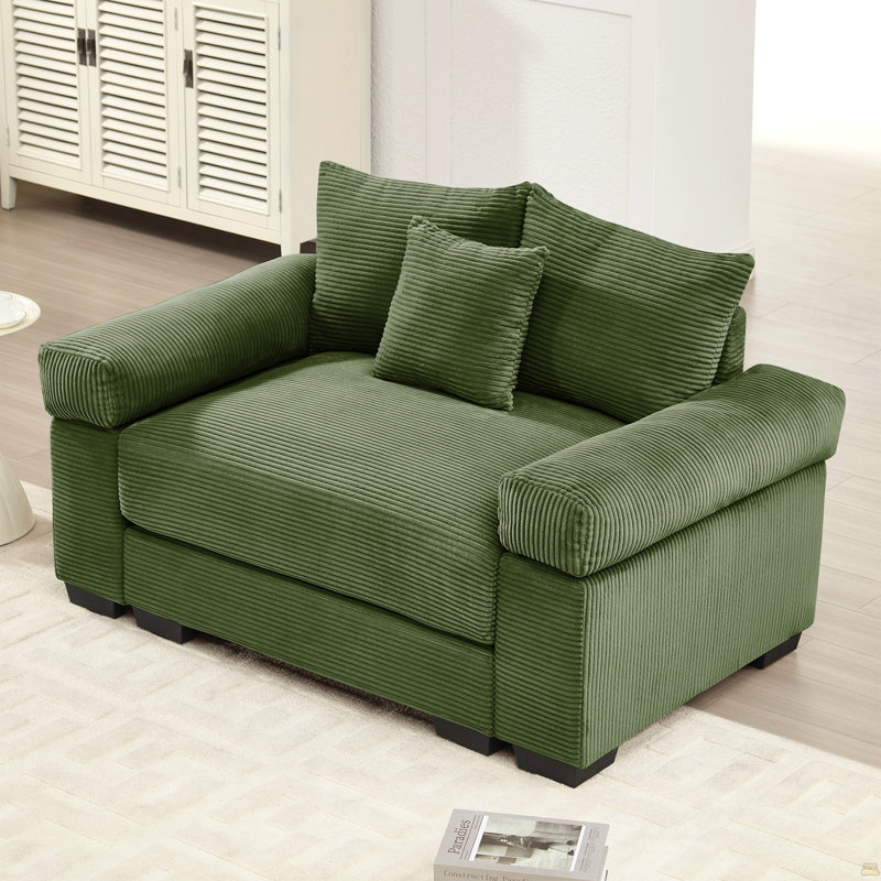 Canapé modulaire surdimensionné 54,3 po Cloud, Vert