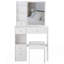 Petit meuble-lavabo 29,2 po avec tiroir et tabouret-126369777