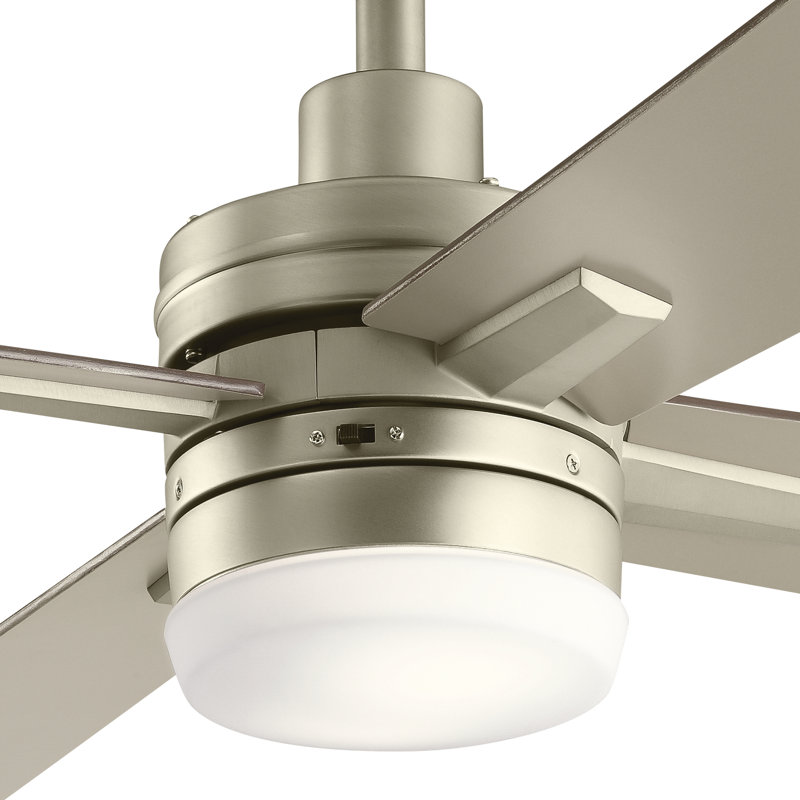 Lija 52'' Ceiling Fan with LED Lights, Nickel