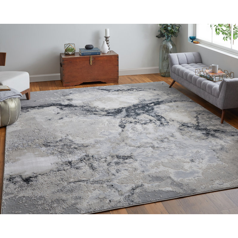 Tapis en polyester / polypropylène Oria, Rectangle 6 pi 7 po x 9 pi 7 po