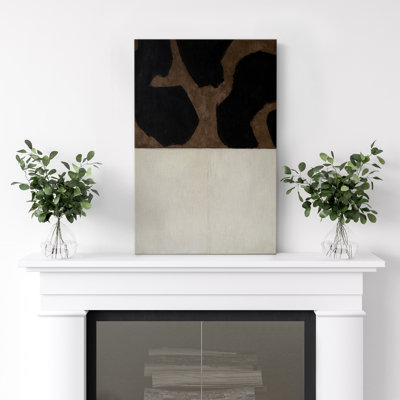 Canvas Wall Art Black and White Abstract Print for Living Room Decor