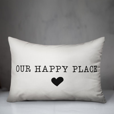 Textual Outdoor Throw Pillow