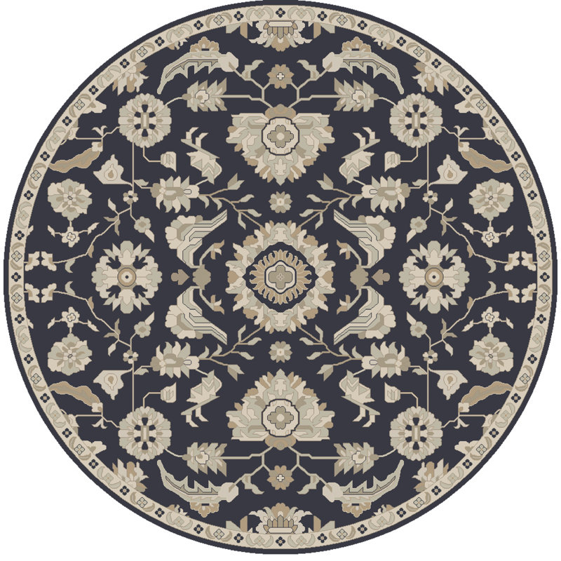 Arden Wool Oriental Indoor Rug, Round 9'9"