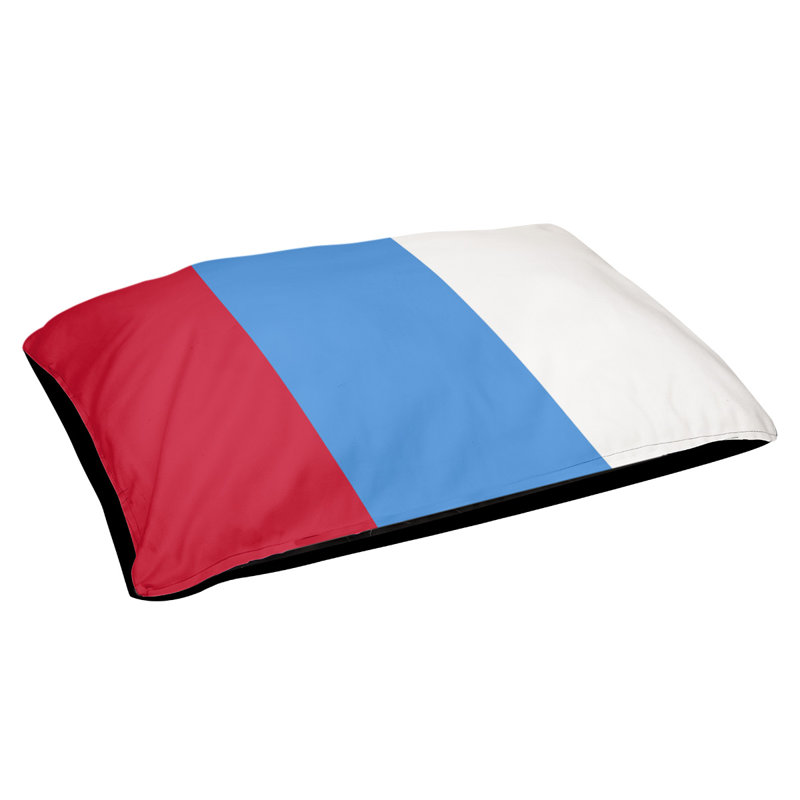 Coussin Houston, Petit (l 28 po x P 18 po x H 6 po), Accent bleu
