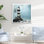 Mystérieux phare bleu et noir - impressions nautiques et de plage
