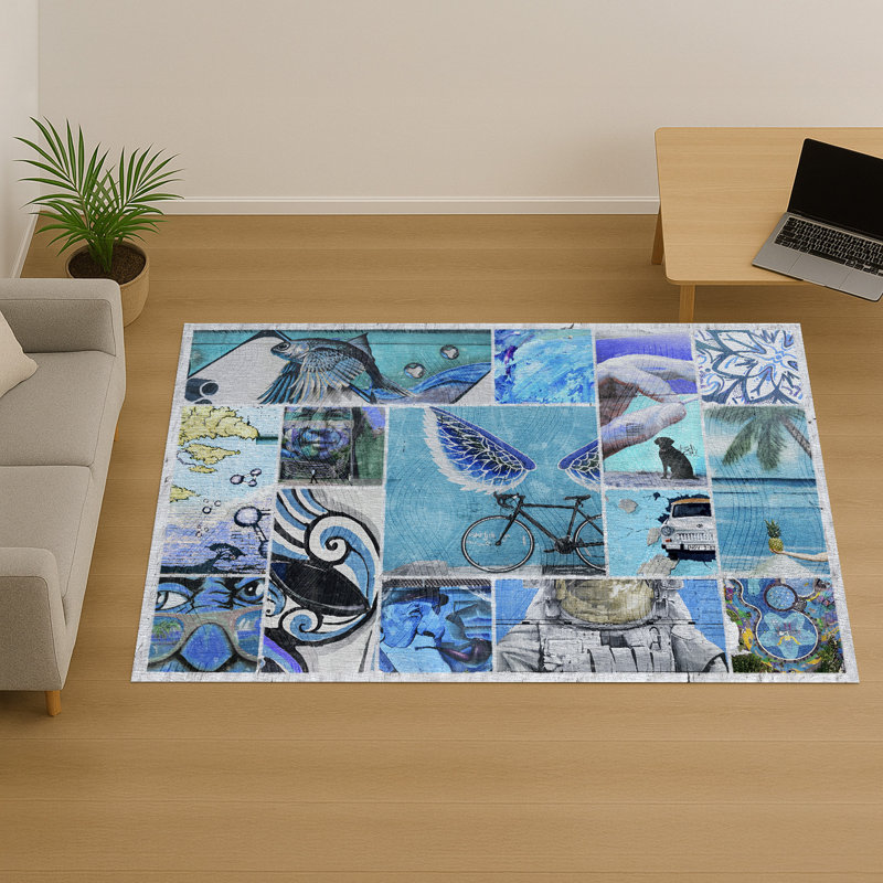 Patchwork Area Rug, Runner 70 x 140 cm