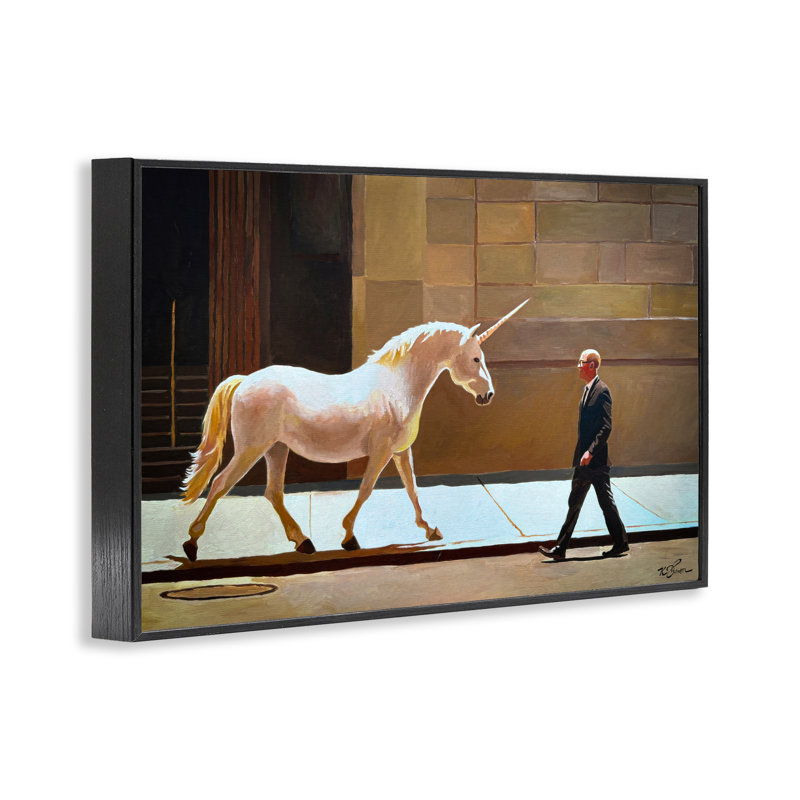 L'Exception prouve la règle, estampe numérique, conception par Keith Thomson, H 12 po x l 18 po, Giclée encadrée noir minuit