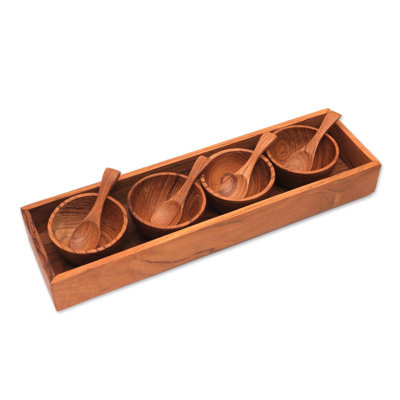 Ensemble de 9 plats à condiments Tomah