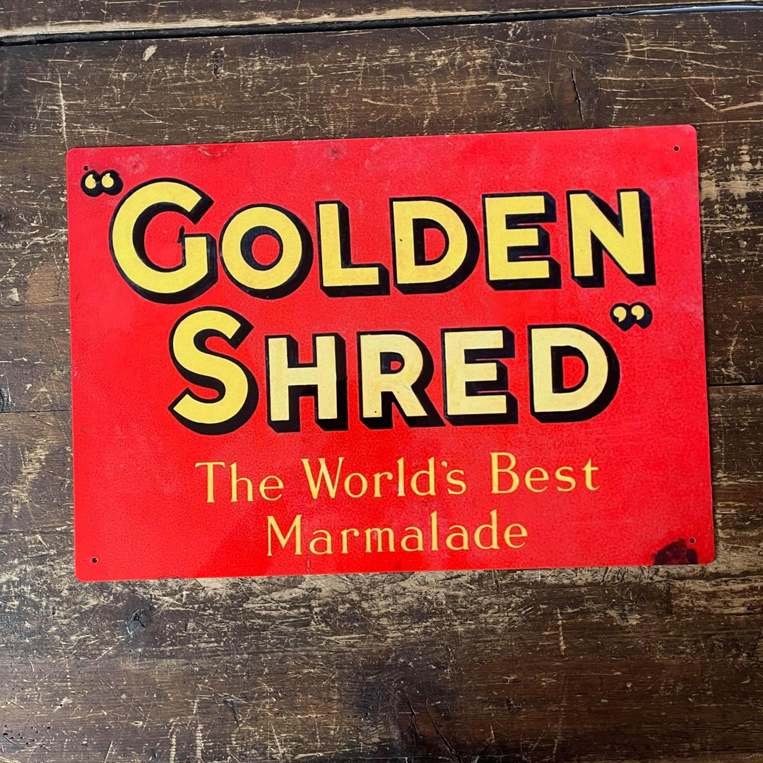 Wanddekoration Golden Shred The Worlds Best Marmalade