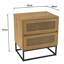 Cissell 52cm W Manufactured Wood Bedside Table