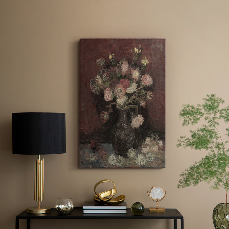 Impression florale rétro CXIV - galerie Cavas sur mesure, H 27 po x l 18 po