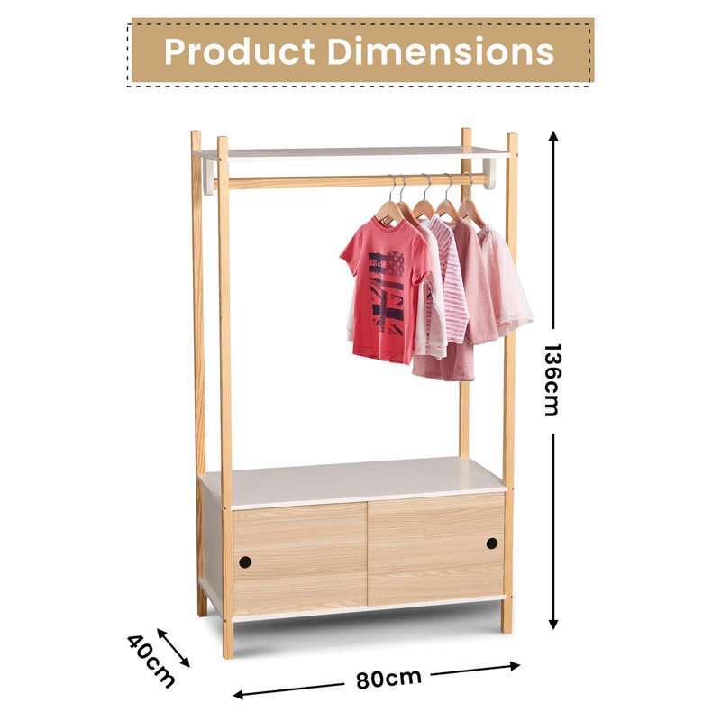 Jkyla 2 Door Manufactured Wood Wardrobe