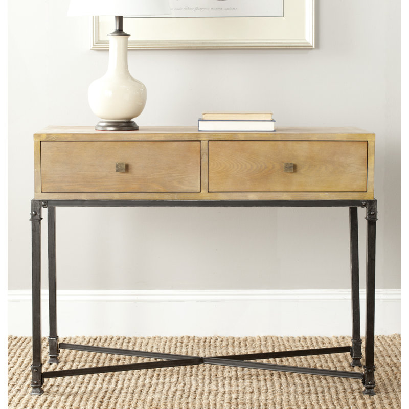40.5'' Solid Wood Top Console Table