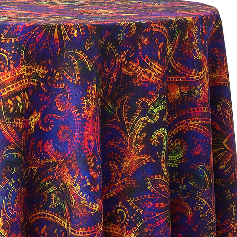 Paisley Polyester Tablecloth, 70" x 52"