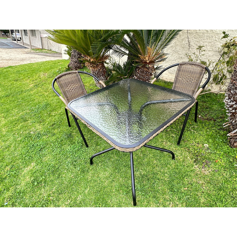 Wymore 2 - Person Patio Dining Set with Square Table