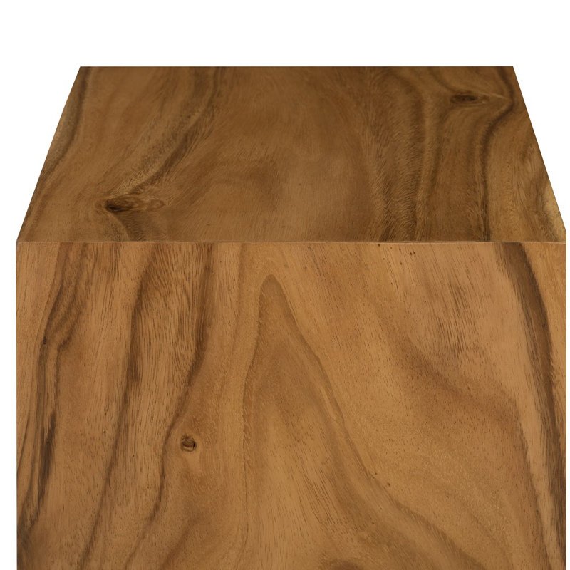 Pedestal Mitered Sculpture, Brown, 44" H x 14" W x 14" D