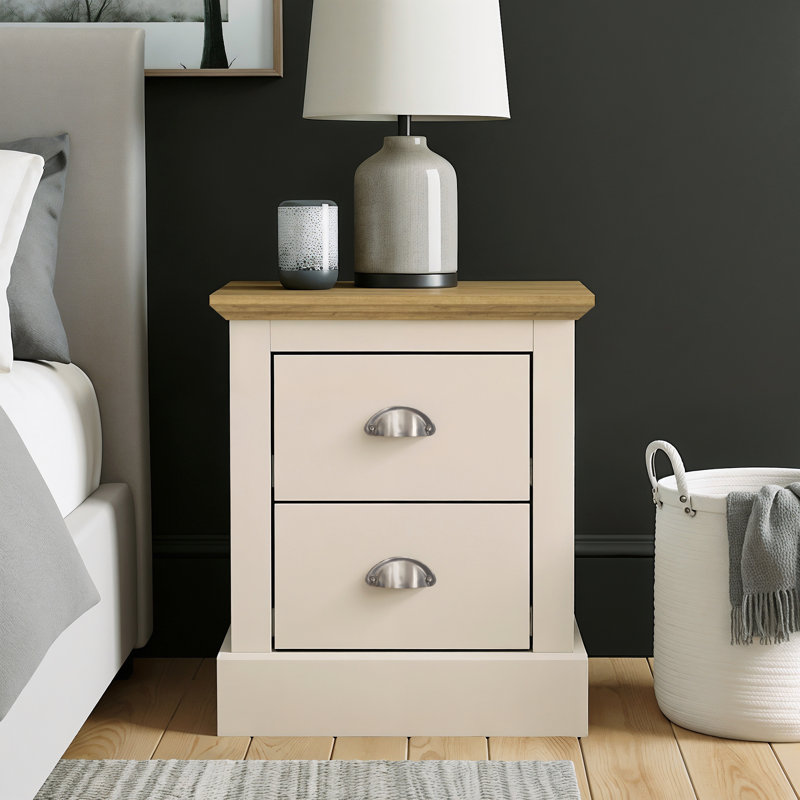 Sufy Octave Manufactured Wood Bedside Table, Natural