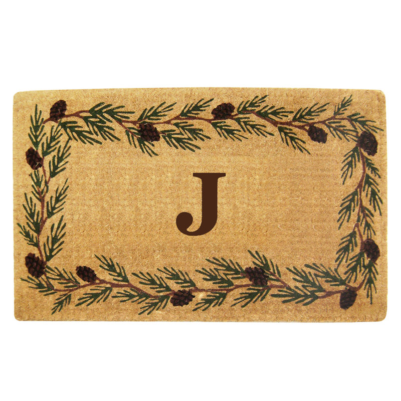 Tapis de porte antidérapant pour l'extérieur, L 22 po x L 36 po, J