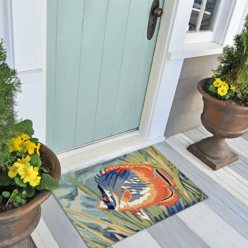 Hemsworth Hand Tufted Indoor / Outdoor Rug, Rectangle 2'6" x 4'