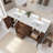 Friedliese 72" Double Bath Vanity with Silk White Quartz Stone Top-1980483651