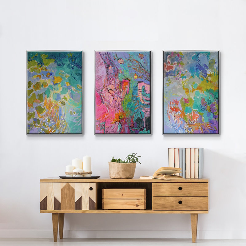 «Let Me Bloom I Am», 3 pièces, H 36 po x l 72 po x P 2 po, Argent