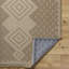 Machine Washable, Non Slip Jute Boho Area Rug Beige/Ivory-1729094241
