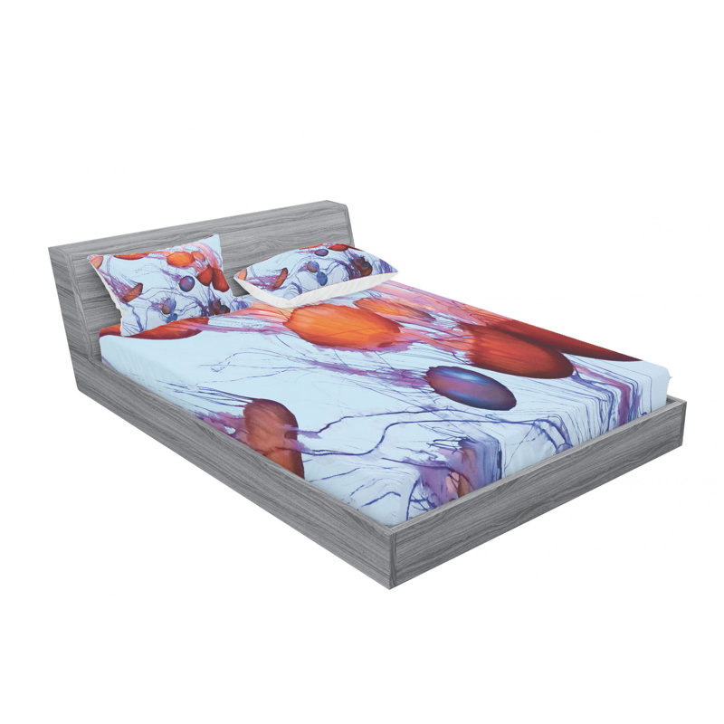 Microfiber Sheet Set, Queen Sheet Set with Fitted Sheet