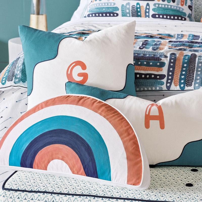 Phineas Square Pillow Cover & Insert, G