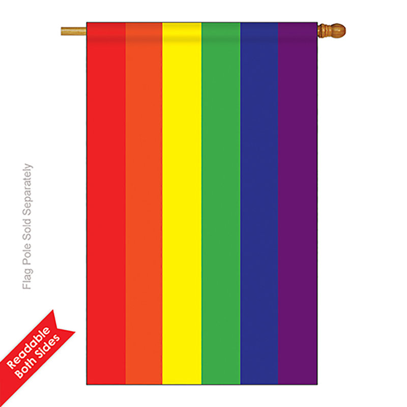 Polyester à 2 côtés 40 x 28 po drapeau maison