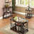 2-Shelf Glass Top Coffee Table