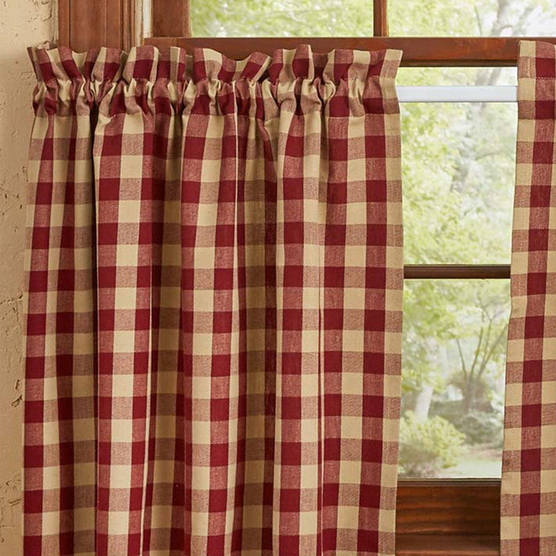 Rangées de fenêtre York, L 72 po x L 24 po, Rouge