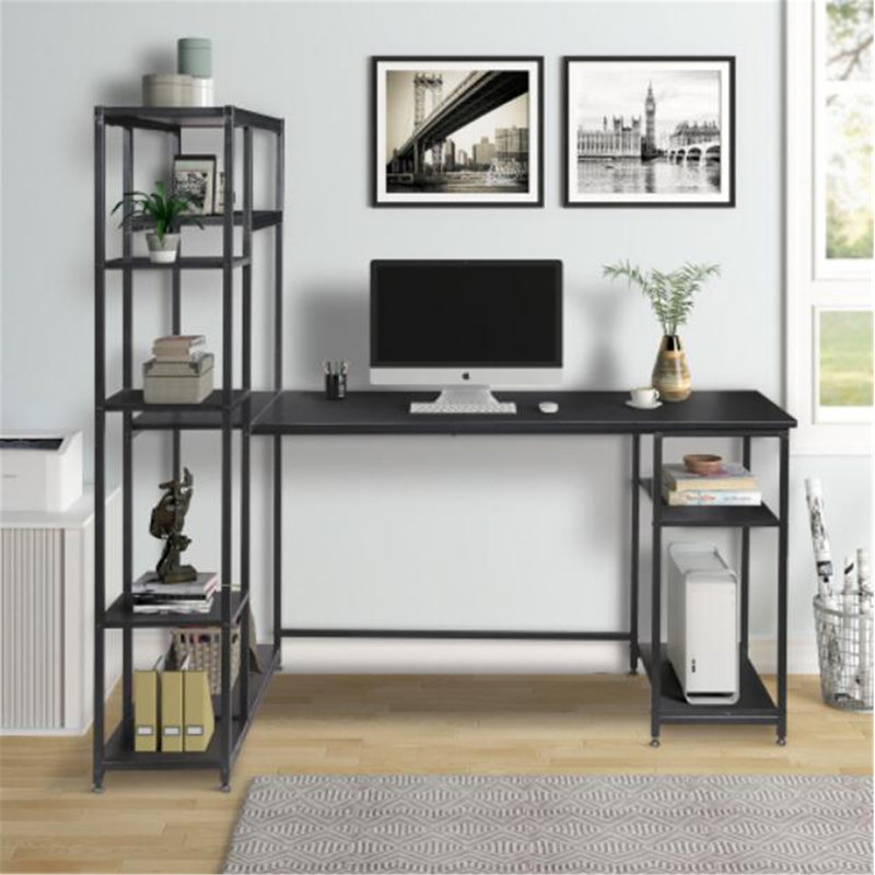 Bureau d'ordinateur Elzada, Noir