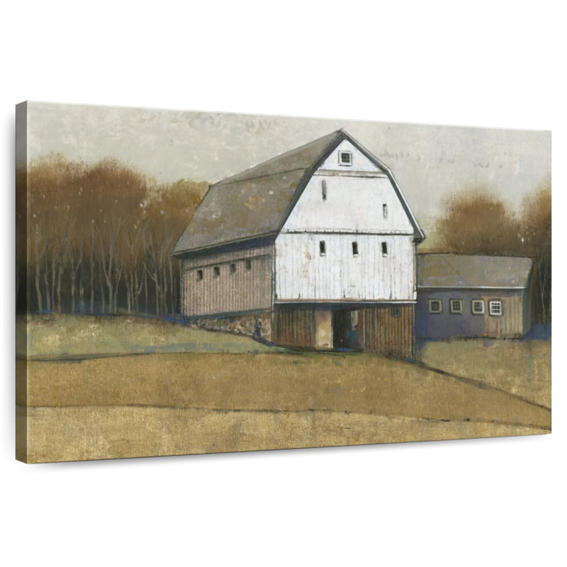 Lilie White Barn View I, 16" H x 24" W