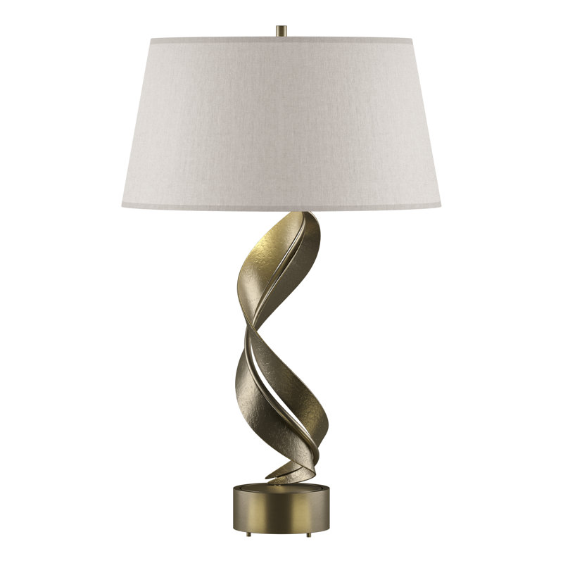 Folio 25.1" Table Lamp, Flax, Soft Gold