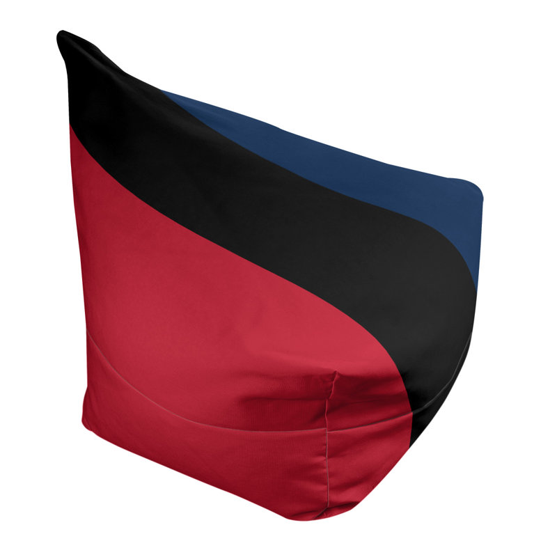 Sac de pois classique, H 30 po x l 27 po x P 27 po, Rouge vif / noir / bleu Oxford