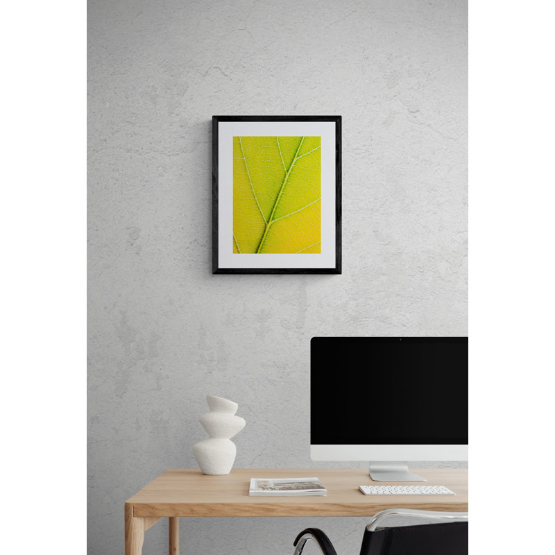 Autumn Leaf by Philippe Monthoux, Black Framed Paper, 20" H x 16" W