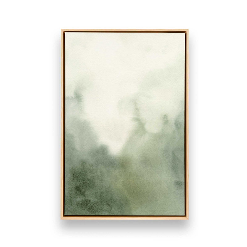 «Mute Forest Shadows I», reproduction sur toile, Cadre américain en érable flottant, H 48,75 po x l 32,75 po x P 1,75 po