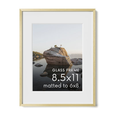 Cadre photo en métal avec verre