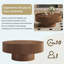 Table basse ronde moderne avec plateau épais de 6,8 po, table centrale cannelée minimaliste, assemblage facile-1815471338-1815471339