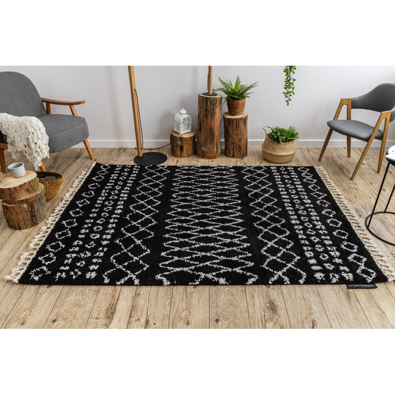 Berber Geometric Area Rug, Rectangle 200 x 290cm