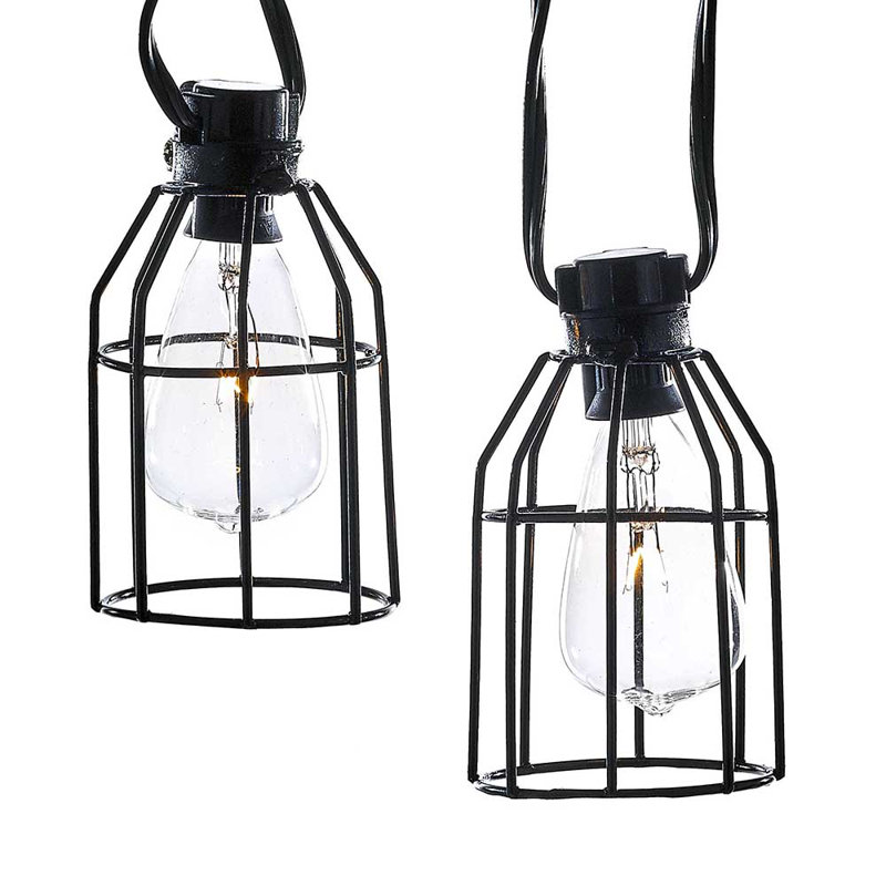 Lampe de chaîne 10 lumières cage