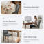 48cm H Fabric Upholstered Upholstered Back Side Chair-334072557