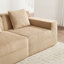 Canapé modulaire sans siège à 4 places, canapé modulaire Cloud avec assise profonde, canapé modulaire moderne à 4 places avec coussins décoratifs Tissu en velours côtelé-1432722943-1432722939-1432722934