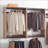 Closet Systems | Devi Modern Wall-Mounted Modular Oak Wood Closet | Oak | Wood