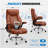 Joulon Big and Tall Tilting Ergonomic Office Chair with Airbag Lumbar Support -1764088258