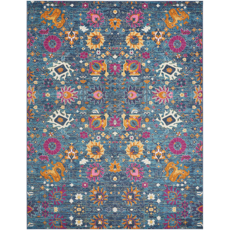 Floral Area Rug, Rectangle 244 x 305cm