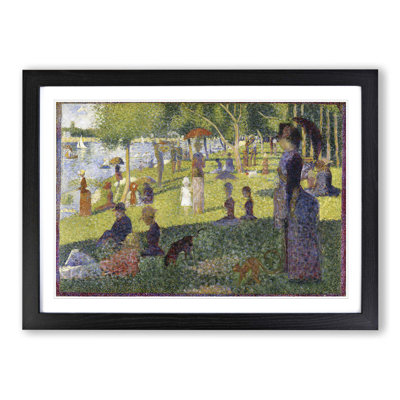 Sunday on La Grande Jatte by Georges Seurat - Framed Print